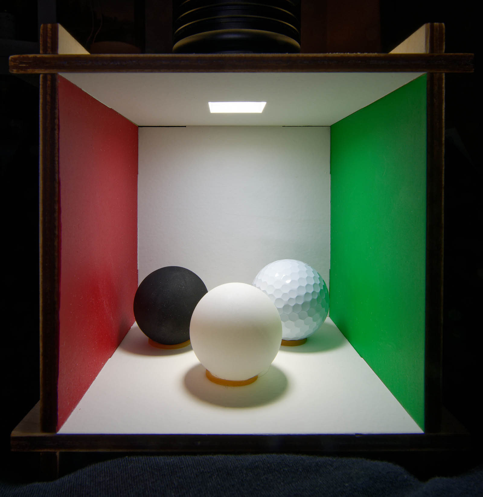 Cornell Box with sporting balls